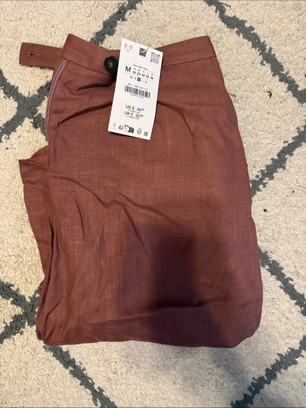 Zara Rust Brown Women's Shorts